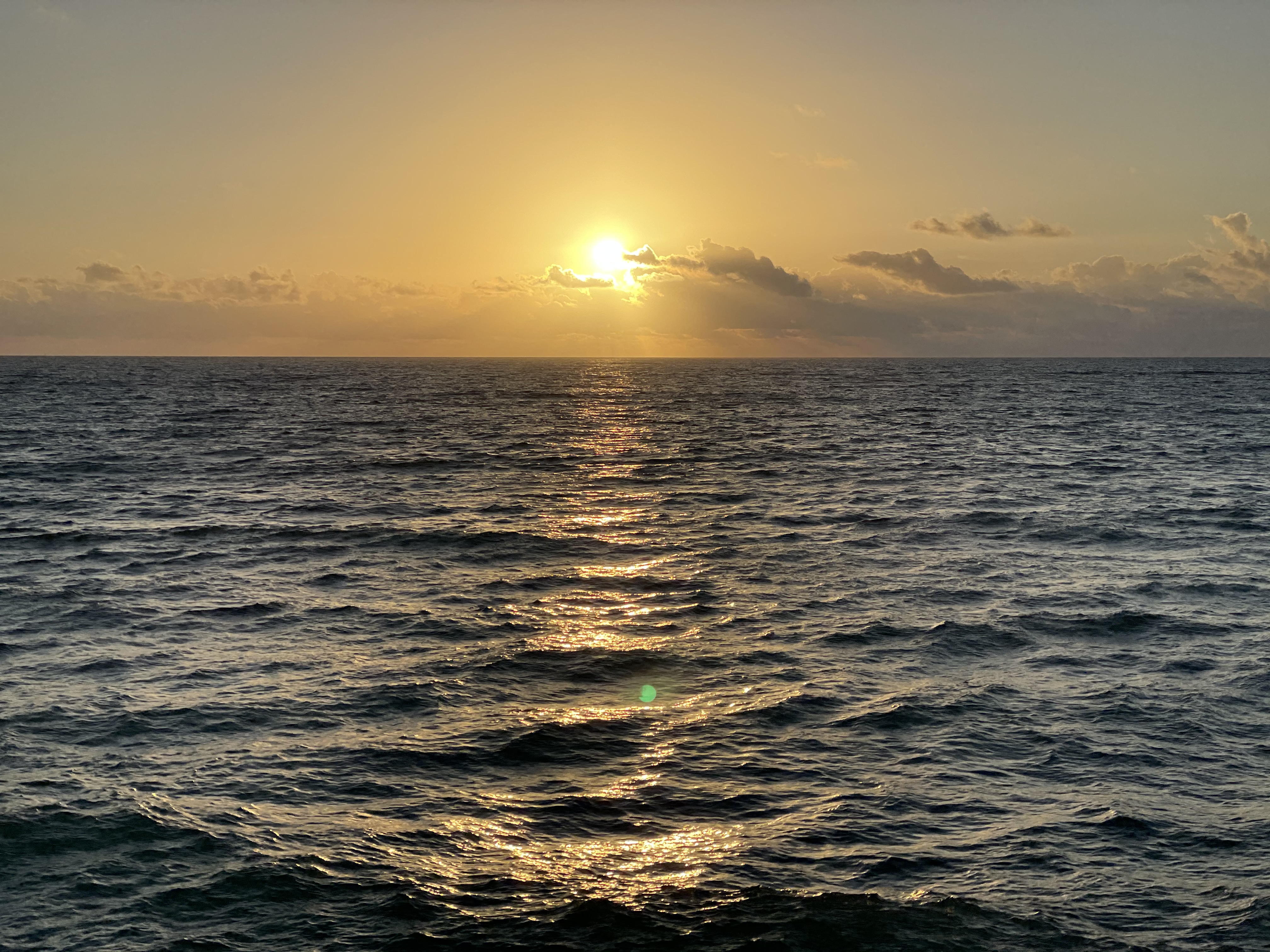 Sunset at sea